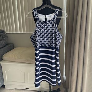 southern tide nautica navy blue white  performance dress XL